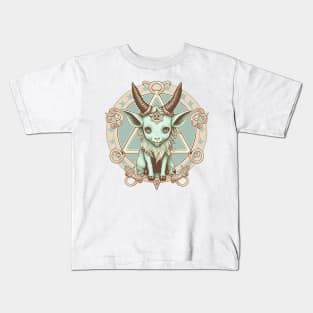 Pastel goth cute baphomet Kids T-Shirt